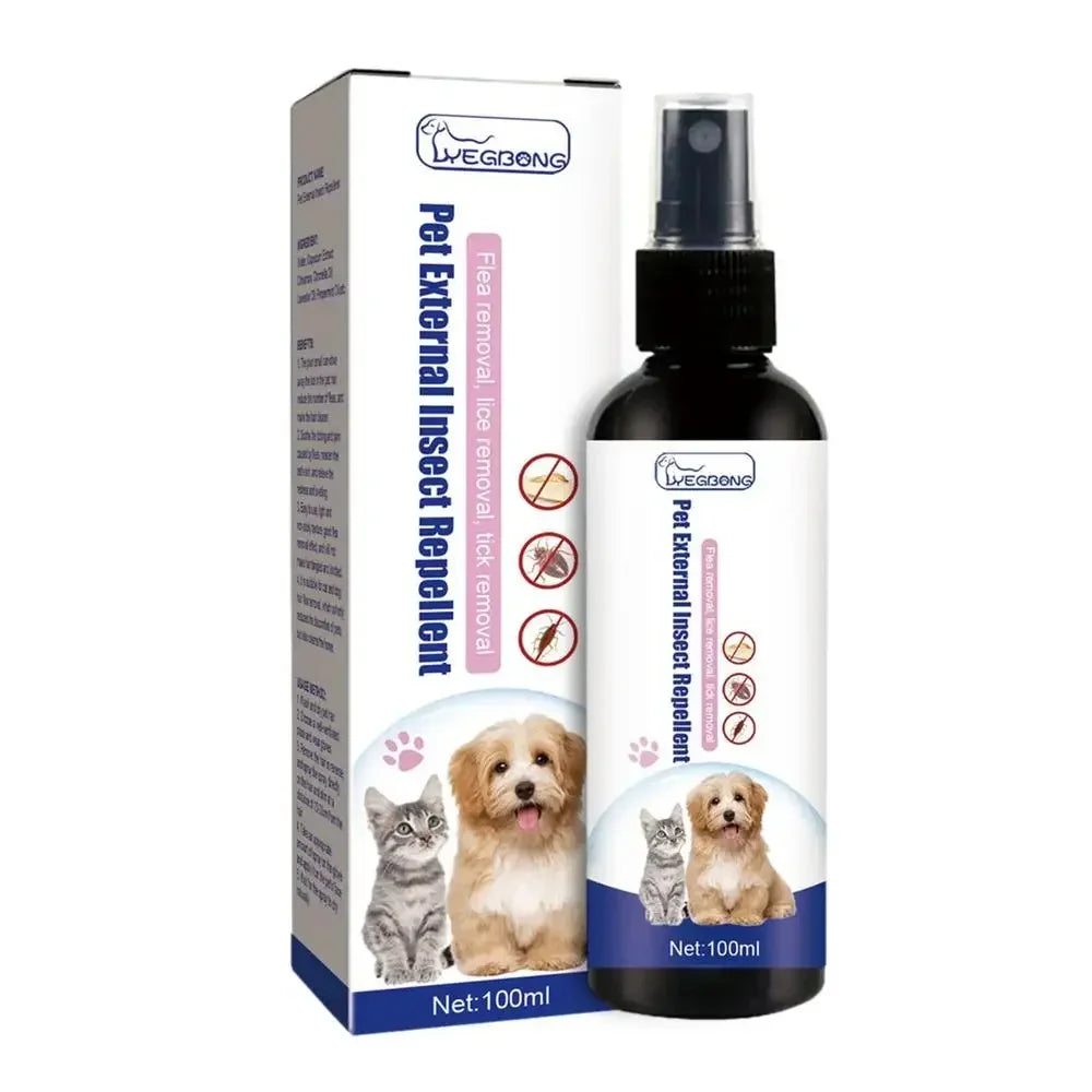 Pet Dog Cat Anti Flea Drops 100ml