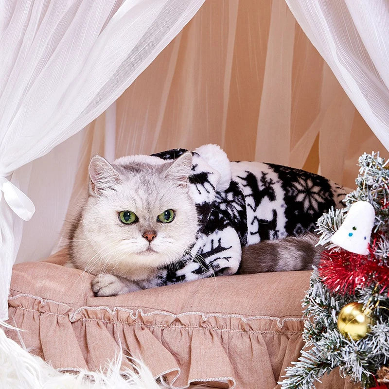 Winter Dog Christmas Jumpsuit Clothes Warm Plush Pet Pajamas | Buy 1 Get 2