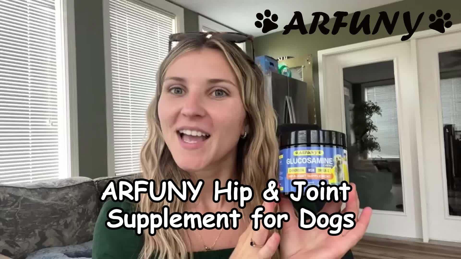 Hip & Joint Supplement For Dogs, 10oz Glucosamin , Chicken Flavor