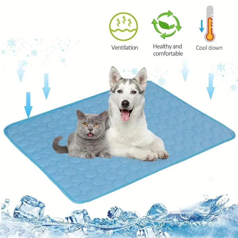Dog Cooling Mat Summer Pet Cold Bed