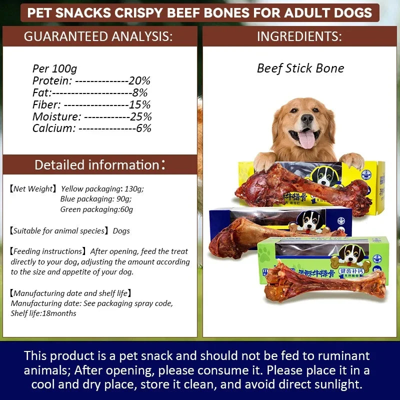 Pet Dog Snacks Crispy Beef Stick Bone