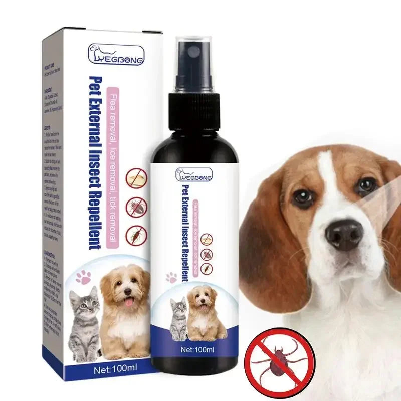 Pet Dog Cat Anti Flea Drops 100ml