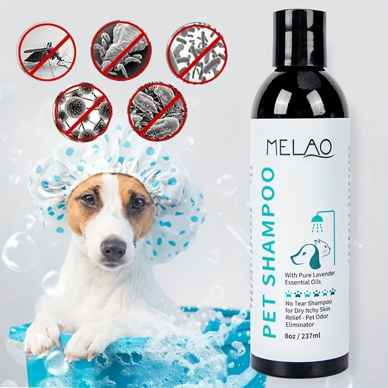 Melao pure organic natural pet shampoo 237ml