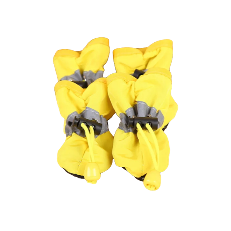 4pcs/set Waterproof Pet Dog Shoes  Anti-slip Rain