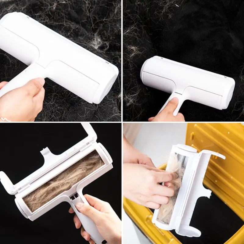 One Hand Operate Way Pet Hair Remover Roller Removing