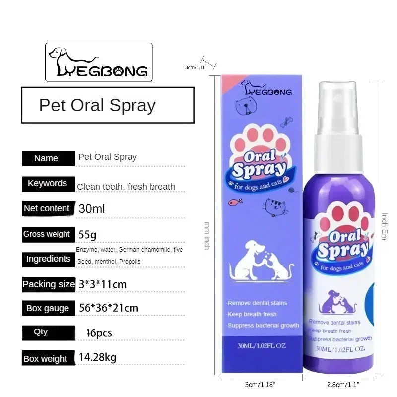 Pet Teeth Cleaning Spray Oral