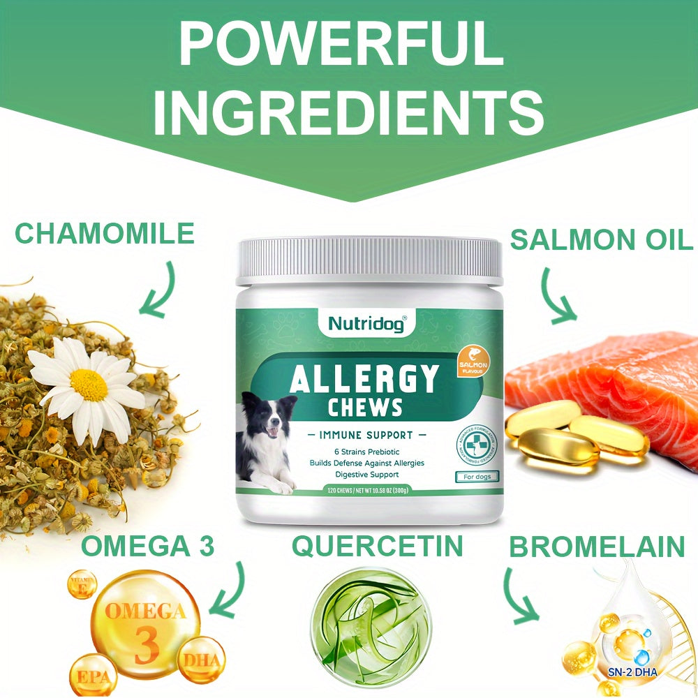 Nutridog Anti-Allergy Dog Chews: Premium Quality, All-Natural Ingredients